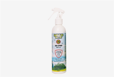All natural family bus spray by Minus Bite. Non-toxic