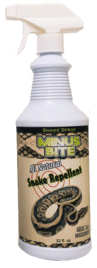 Minus Bite all natural snake spray. Repels snakes naturally with essential oils, non-toxic ingredients
