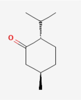 Menthol molecular structure