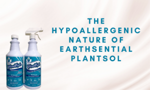 A soft background for the hypoallergenic household cleaner, Plantsol by EarthSential